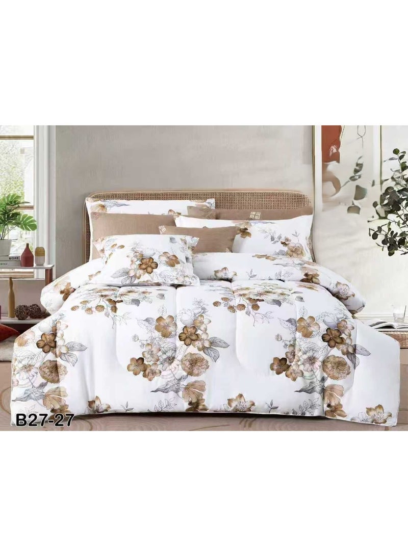 Luxury double comforter set made of royal microfiber, measuring 260*240 cm